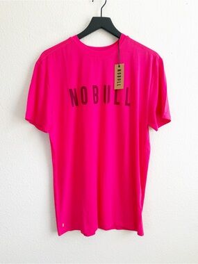 NWT NOBULL Ultra Soft Workout Tee Pink Men’s Size Large
